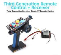 RC Remote Control, Receiver Board for WLtoys 12428 12423 RC Car V2 Controller, Third Generation Remote Control Upgrade Part for RC Vehicle