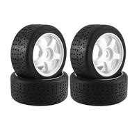 RC Repair Parts Compatible With Arrma For Infraction For Felony 1/7 RC Car Upgrade Parts Accessories 5-Spoke 100x42mm 42/100 Tire Tyre 17mm Wheel Hex(White)