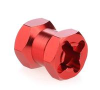 RC Repair Parts Compatible With Axial Scx10 D90 For Tamiya For MST 1/10 RC Car Crawler 4Pcs Thickness 15mm/20mm/25mm/ Extension Parts 12mm Hex Wheel Hubs(Red,15mm)