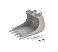 RC Repair Parts Compatible With EC160 E111 Double E E010 Metal Bucket Electric Winch Ripper Quick Connector RC Excavator For Model Upgrade Parts(Wide Bucket)