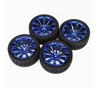 RC Repair Parts Compatible With HSP For HPI RC Car Part Diameter 65mm Tires 94123-94122 4PCS 1/10 Rubber Tire RC For Racing Car Tires On Road Wheel Rim