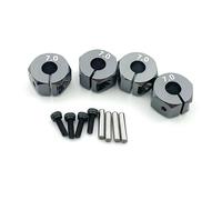 RC Repair Parts Compatible With HSP For Tamiya SCX10 For Slash 4 Pcs 5/6/7mm Thickness Wheel Hex 12mm Drive Hubs With Pins Screws For RC Car Crawler Trucks(Grey,7mm)