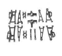 RC Repair Parts Compatible With Hyper Go For MJX 14209 14210 H14BM 1/14 Rc Cars Upgrade Parts Metal Upgrade Vulnerable Parts Set Accessories(Grey)