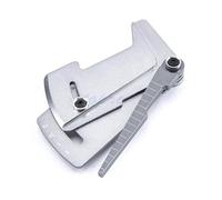 RC Repair Parts Compatible With Tamiya For HSP For HPI 1/8 1/10 RC Car Adjustable Ruler Adjusting RC Car Wheel Rim Camber 15 Degrees For Hobby Tools CNC(Silver)