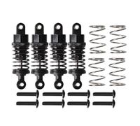RC Repair Parts Compatible With Tamiya For TT-01 For TT02 M5 M6 1/10 RC Upgrade Parts 4Pcs RC Cars Aluminum Shock Absorber Front Rear Damper(Black)