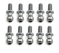 RC Repair Parts Compatible With Tamiya TT01 TT02 For Sakura D5 1/10 RC Drift Car Spare Parts For Universal 10Pcs M3 Metal Hex Ball Head Screws(Silver)