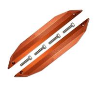 RC Repair Parts Compatible With Traxxas For MAXX V2 2.0 4S 4WD For Monster Truck 1/10 RC Car Parts Outer Wing Guard For Chassis Nerf Bars Side Skirt Set(Orange)