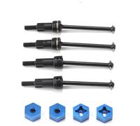 RC Repair Parts For Arrma For Mojave For Grom 1/14 Steel Front Rear CVD Transmission Shaft Aluminium Wheel Nut RC Car Upgrade Accessories(Black)