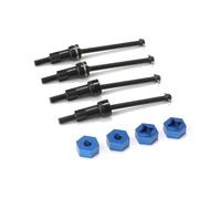RC Repair Parts For Arrma For Mojave For Grom 1/14 Steel Front Rear CVD Transmission Shaft Aluminium Wheel Nut RC Car Upgrade Accessories(Black)