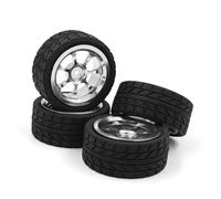 RC Repair Parts For HPI For Tamiya For WRC For TT02 XV01 Wheel Hub Tire 1/10 rc cars Upgrade Parts Accessories 65x26MM(Silver)