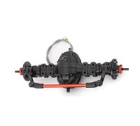 RC Repair Parts For Tamiya 1/14 RC Trailer Tractor Tow Drag Truck Part CNC Metal Front Rear Axle Medium Differential Axle Built-in Gear(Front)