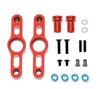 RC Repair Parts For Tamiya 54574 For TT-02 Aluminum Steering Set Chassis CNC Upgrade Parts Precision RC Car Accessories Replace(Red)