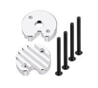 RC Repair Parts For Tamiya Clod Buster 1/10 Aluminum Alloy Motor Cover Remote Control Car Upgrade Repairs Replacements Modification Parts(Silver)