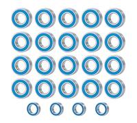 RC Repair Parts For Tamiya For Bullhead RC Truck Car Upgrade Parts 24PCS Rubber Sealed Bearing Kit Accessories