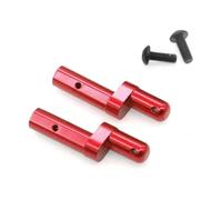 RC Repair Parts For Tamiya For TT-02 1/10 2pcs Metal Plate Mount Support Bracket Scale RC Car Repairs Upgrade Replacements Parts(Red)