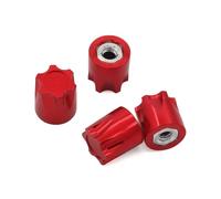 RC Repair Parts For TRX4 For TRX6 For SLASH D90 D110 For SCX10 For HSP For Tamiya For Yokomo 1/10 RC Drift Aluminum Alloy M4 Nut Rim Caps(Red)