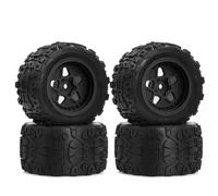 RC Repairs Accessories For ARRMA For TYPHON For GROM ARA2106 1/18 Scale Tires Little Typhoon For Thunder God Wheel For Rock Tire Upgrade Off-Road RC Car(Black)