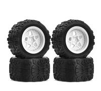 RC Repairs Accessories For ARRMA For TYPHON For GROM ARA2106 1/18 Scale Tires Little Typhoon For Thunder God Wheel For Rock Tire Upgrade Off-Road RC Car(White)