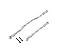 RC Repairs Accessories For Axial For Capra 1.9 For Unlimited Trail For Buggy 1/10 2Pcs Adjustable Steering Links Metal Rod End RC Crawler Upgrade(Silver)
