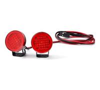 RC Repairs Accessories For Axial For SCX10 For Wraith For TRX4 For TRX6 For Tamiya 1/10 Roof Light Headlights Spotlight RC Crawler Car Upgrade Parts(D-Red)