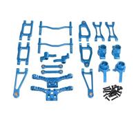 RC Repairs Accessories For SCY 18101 18102 1/18 Metal For Swing Arm Steering Cup Steering Group Shock Absorber Tower Kit RC Car Upgrade Parts(Blue)