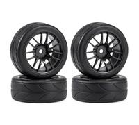RC Repairs Accessories For WLtoys 144001 For Sakura D3 D4 For Tamiya For TT02 1/10 1/12 1/14 RC 12mm Hex 4pc 64mm 1.9 Inch RC Car Rubber Wheels Tires