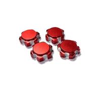RC Repairs Components For Arrma 6S For Felony Fireteam For LimitLess For Mojave For Kraton For Notorious 1/7 1/8 4Pcs Aluminum 17mm Wheel Hex Nuts RC Car(A RED)