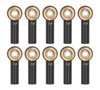 RC Repairs Components For Axial For SCX10 II D90 D110 For Tamiya CC01 1/10 RC Crawler Ball Head Set - 10Pcs Alloy Steering Linkage(Black)