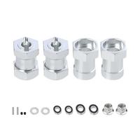 RC Repairs Components For Tamiya CW-01 CW01 For Lunch Box Midnight Pumpkin For Monster Beetle WR02 12mm Wheel Hex Hub Adapter Upgrade Parts Accessories(Silver)