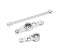 RC Repairs Components For Tamiya DF01 Manta For Ray GPM 7075 Alloy Steering Assembly With Bearings RC Upgrade Modification Repair Parts(Silver)
