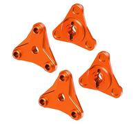RC Repairs Components For Tamiya For Hotshot II 2024-58737-A 1/10 GPM 7075 Alloy Wheel Hexes RC Upgrade Modification And Repair Parts(Orange)