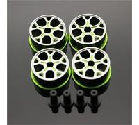 RC Repairs Components For Tamiya For MINI 4WD Middle Diameter20.5mm Lightweight Wheels Self-made Parts Colored Wheel W/Aluminum Disc(Green)