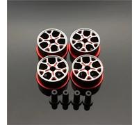 RC Repairs Components For Tamiya For MINI 4WD Middle Diameter20.5mm Lightweight Wheels Self-made Parts Colored Wheel W/Aluminum Disc(Red)