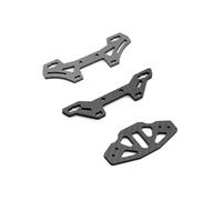 RC Repairs Components For Tamiya For TT02 For TT-02 1/10 Carbon Fiber Shock Tower Plate Front/Rear Front Bumper Support Scale RC Car Upgrade Part