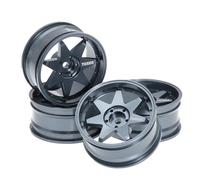 RC Repairs Components For Tamiya XV01 For TT01 For Kyosho For HSP For HPI For Sakura Traxxas For RedCat 1/10 Wheel Rim Wheel Hubs RC On-Road Drift For Racing(Grey)
