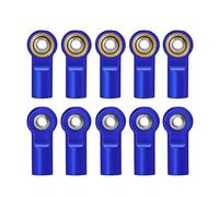 RC Repairs Components For TRX-4 For Axial For SCX10 For Tamiya 1/10 10Pcs Aluminum Alloy M4 Link Rod Head Ball Ends Clock-wise Thread RC Car Upgrade Parts(Blue)
