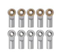 RC Repairs Components For TRX-4 For Axial For SCX10 For Tamiya 1/10 10Pcs Aluminum Alloy M4 Link Rod Head Ball Ends Clock-wise Thread RC Car Upgrade Parts(Silver)