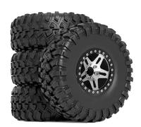 RC Repairs Models For SCX10 90046I AXI03007 For SCX10 Pro For TRX4 For TRX6 Gen7 Gen8 D90 VS4-10 For MST CFX 1/10 2.2 In Wheel Tires RC Crawler(Silver)