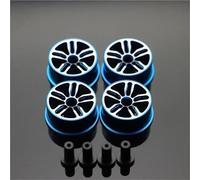 RC Repairs Models For Tamiya For Mini 4WD Middle Diameter20.5mm Lightweight Wheels Self-made Parts Colored Wheel W/Aluminum Disc(Blue)