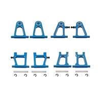 RC Repairs Models For Tamiya For TT01 For TT-01 1/10 Metal Front Rear Upper Lower Suspension Arm Set RC Car Upgrade Parts Accessories(Blue)