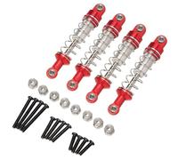 RC Repairs Models For WPL C14 C24 C34 C54 1/16 For MN D90 D99 D99S MN90 For MN98 For MN99S 1/12 4pcs Oil Filled Type Metal Shock Absorber RC Parts(Red,4pcs)