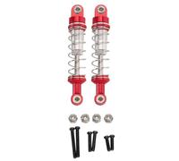 RC Repairs Models For WPL C14 C24 C34 C54 1/16 For MN D90 D99 D99S MN90 For MN98 For MN99S 1/12 4pcs Oil Filled Type Metal Shock Absorber RC Parts(Red,2pcs)