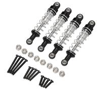 RC Repairs Models For WPL C14 C24 C34 C54 1/16 For MN D90 D99 D99S MN90 For MN98 For MN99S 1/12 4pcs Oil Filled Type Metal Shock Absorber RC Parts(Black,4pcs)