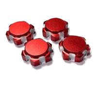 RC Repairs Models Spare For Arrma 6S For Felony Fireteam For LimitLess For Mojave For Kraton For Notorious 1/7 1/8 4Pcs Aluminum 17mm Wheel Hex Nuts RC Car(Red2)