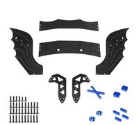 RC Repairs Models Spare For Arrma F1 For Limitless 1/7 Carbon Fiber Diffuser Supports Rear Wing Support Frame RC Car Upgrade Accessories(Blue)