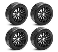 RC Repairs Models Spare For Arrma For Infraction For Felony For Limitless 1/7 4pcs Tires 17mm Hex High Grip Upgrade Fast RC Model Accessory(Black)