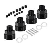 RC Repairs Models Spare For ARRMA For TYPHON 6S For Buggy 1/8 4Pcs Alu Alloy Extended Adapter Widened +10mm RC Car Upgrade Parts Model Accessory