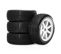 RC Repairs Models Spare For ARRMA For Typhon For Talion For Redcat For Team For Losi For Kyosho For HPI 1/7 1/8 Tires Wheel 4pcs 117mm RC Off Road 17mm Car(WHITE)