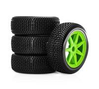 RC Repairs Models Spare For ARRMA For Typhon For Talion For Redcat For Team For Losi For Kyosho For HPI 1/7 1/8 Tires Wheel 4pcs 117mm RC Off Road 17mm Car(Green)