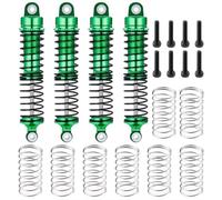 RC Repairs Models Spare For LaTrax For Teton 1/18 Metal Front And Rear Shock Absorber Damper RC Truck Car Upgrade Parts Replacement Replace Crawlers(Green)